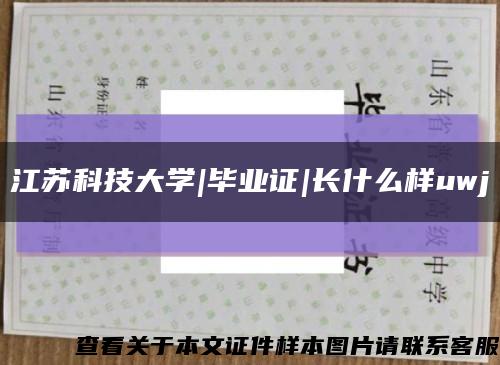 江苏科技大学|毕业证|长什么样uwj缩略图
