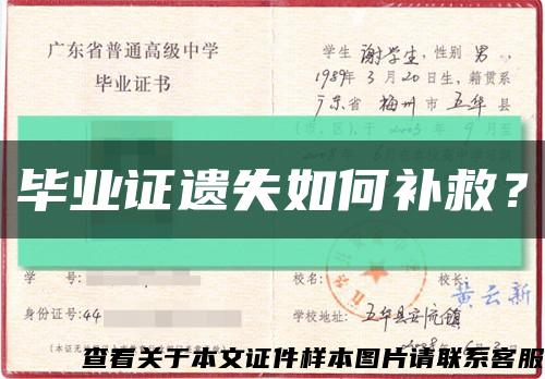 毕业证遗失如何补救？缩略图