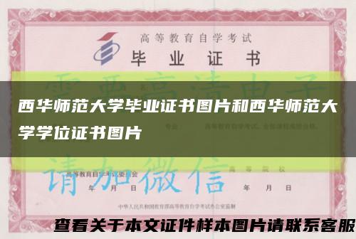 西华师范大学毕业证书图片和西华师范大学学位证书图片缩略图