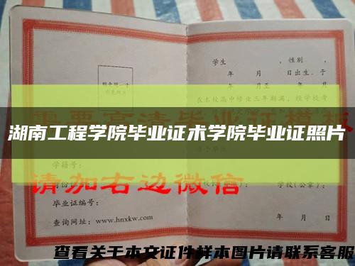 湖南工程学院毕业证术学院毕业证照片缩略图