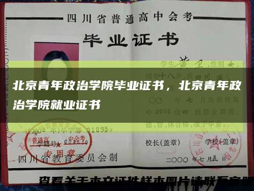 北京青年政治学院毕业证书，北京青年政治学院就业证书缩略图
