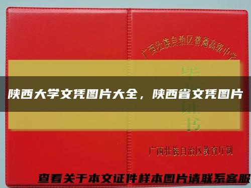 陕西大学文凭图片大全，陕西省文凭图片缩略图