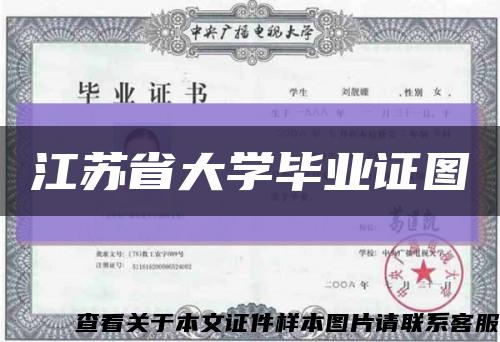 江苏省大学毕业证图缩略图