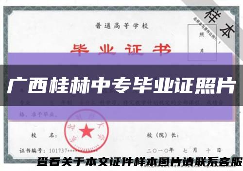 广西桂林中专毕业证照片缩略图