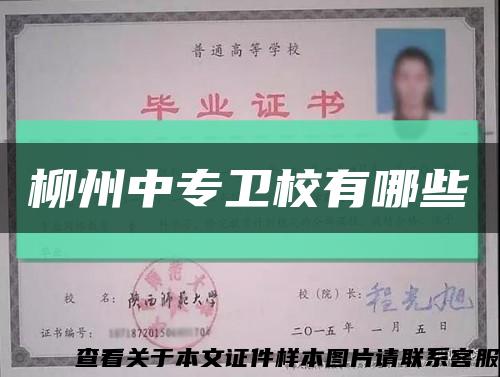 柳州中专卫校有哪些缩略图