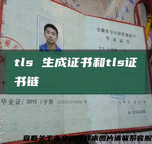 tls 生成证书和tls证书链缩略图