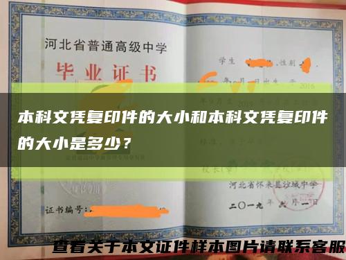 本科文凭复印件的大小和本科文凭复印件的大小是多少？缩略图