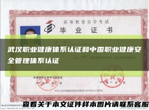 武汉职业健康体系认证和中国职业健康安全管理体系认证缩略图