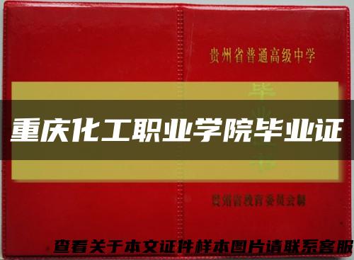 重庆化工职业学院毕业证缩略图