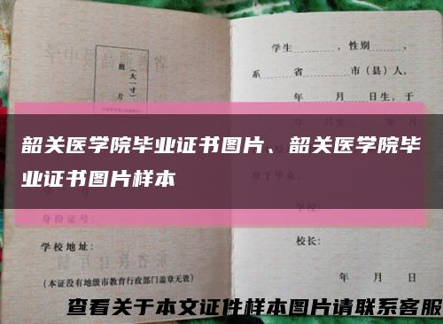 韶关医学院毕业证书图片、韶关医学院毕业证书图片样本缩略图