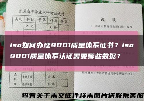 iso如何办理9001质量体系证书？iso9001质量体系认证需要哪些数据？缩略图