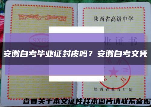 安徽自考毕业证封皮吗？安徽自考文凭缩略图