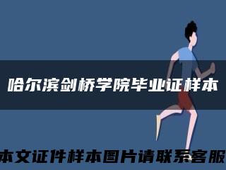 哈尔滨剑桥学院毕业证样本缩略图