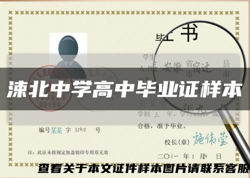 涑北中学高中毕业证样本缩略图