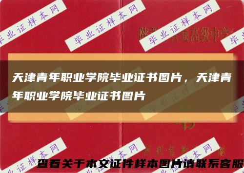 天津青年职业学院毕业证书图片，天津青年职业学院毕业证书图片缩略图