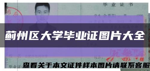 蓟州区大学毕业证图片大全缩略图