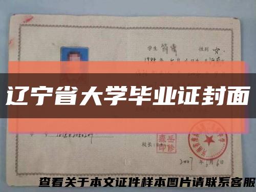 辽宁省大学毕业证封面缩略图