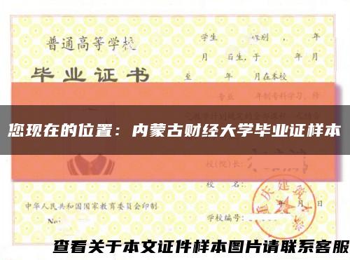 您现在的位置：内蒙古财经大学毕业证样本缩略图