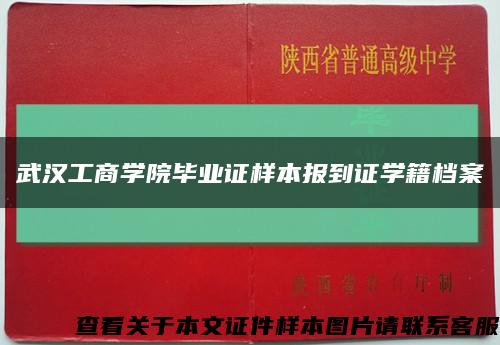 武汉工商学院毕业证样本报到证学籍档案缩略图