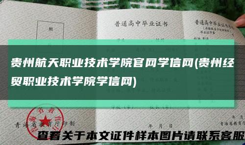 贵州航天职业技术学院官网学信网(贵州经贸职业技术学院学信网)缩略图