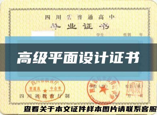 高级平面设计证书缩略图