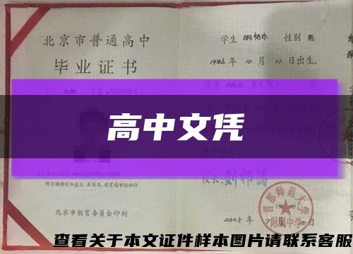 高中文凭缩略图
