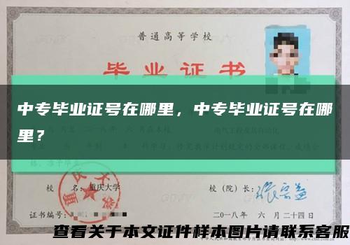 中专毕业证号在哪里，中专毕业证号在哪里？缩略图