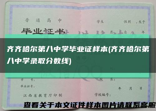齐齐哈尔第八中学毕业证样本(齐齐哈尔第八中学录取分数线)缩略图