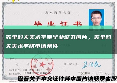 苏里科夫美术学院毕业证书图片，苏里科夫美术学院申请条件缩略图