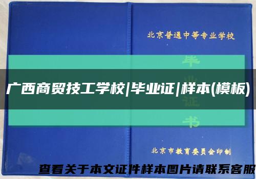 广西商贸技工学校|毕业证|样本(模板)缩略图
