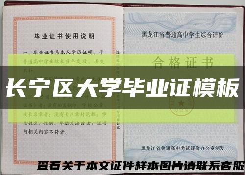 长宁区大学毕业证模板缩略图