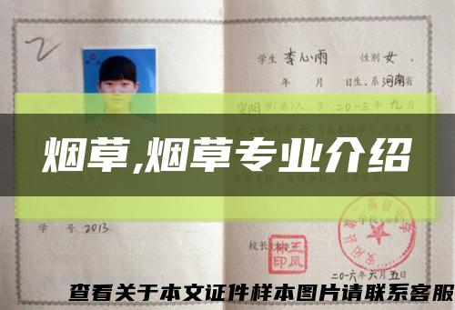 烟草,烟草专业介绍缩略图