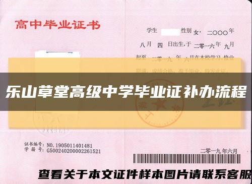 乐山草堂高级中学毕业证补办流程缩略图