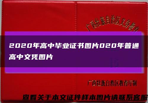 2020年高中毕业证书图片020年普通高中文凭图片缩略图
