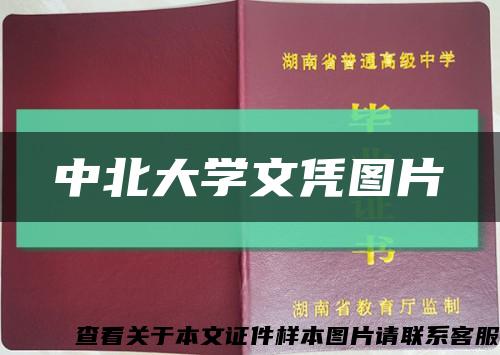 中北大学文凭图片缩略图