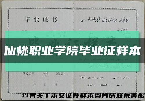 仙桃职业学院毕业证样本缩略图