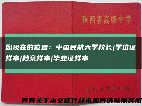 您现在的位置：中国民航大学校长|学位证样本|档案样本|毕业证样本缩略图