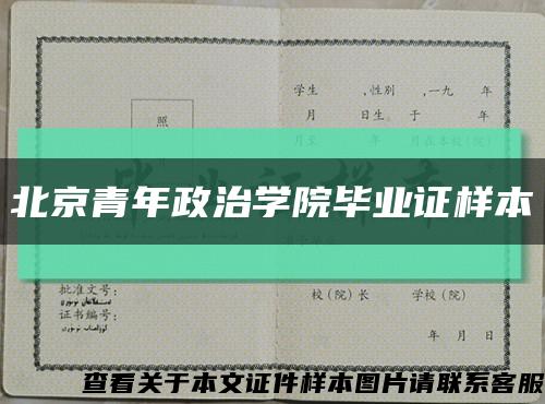 北京青年政治学院毕业证样本缩略图