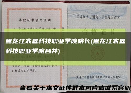 黑龙江农垦科技职业学院院长(黑龙江农垦科技职业学院合并)缩略图