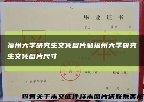 福州大学研究生文凭图片和福州大学研究生文凭图片尺寸缩略图
