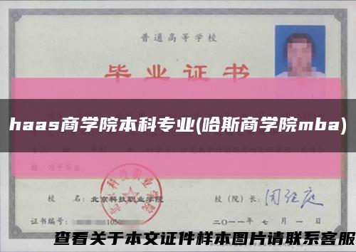 haas商学院本科专业(哈斯商学院mba)缩略图