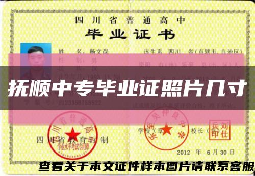 抚顺中专毕业证照片几寸缩略图