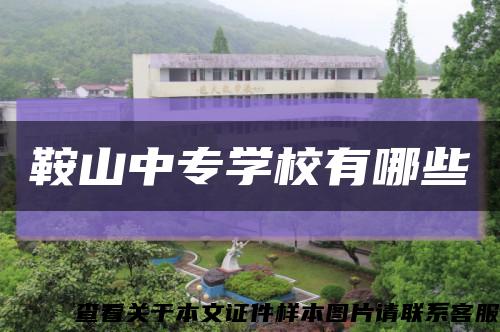 鞍山中专学校有哪些缩略图