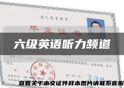 六级英语听力频道缩略图