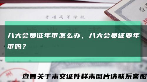 八大会员证年审怎么办，八大会员证要年审吗？缩略图