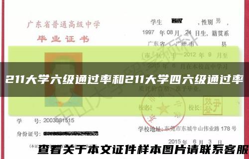 211大学六级通过率和211大学四六级通过率缩略图