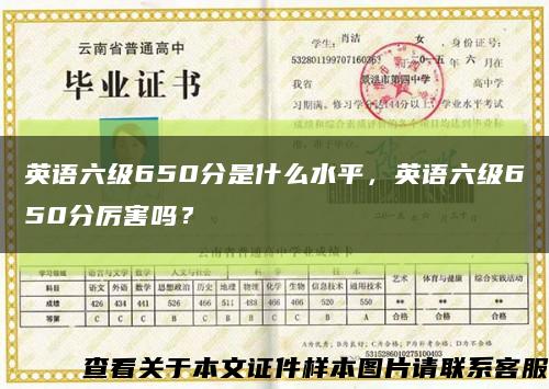 英语六级650分是什么水平，英语六级650分厉害吗？缩略图