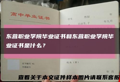 东营职业学院毕业证书和东营职业学院毕业证书是什么？缩略图