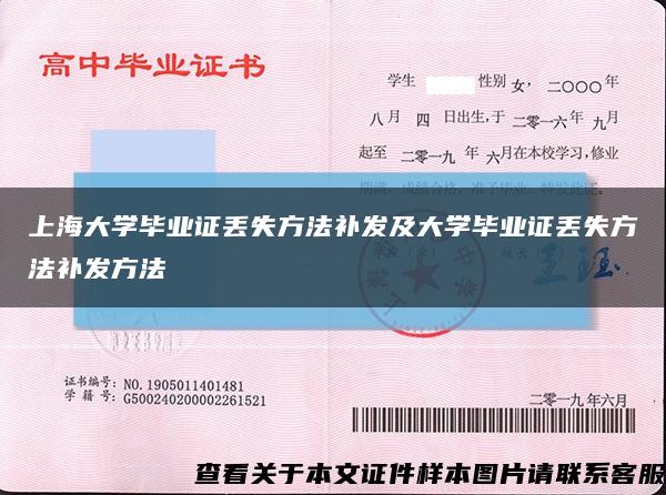 上海大学毕业证丢失方法补发及大学毕业证丢失方法补发方法缩略图