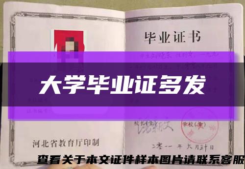 大学毕业证多发缩略图